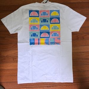 Ellesse Tee Shirt In White Size Medium
